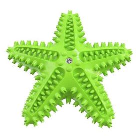 Pet Dog Pentagram Rubber Anti-Bite Toy - Green