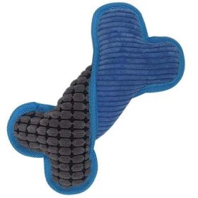 Pet Anti-Bite Plush Bone Toys - Blue