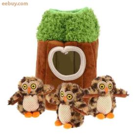 4-Pack Pet Interactive Plush Play Toys - Leopard