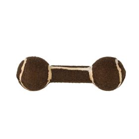 pet toy tennis dumbbell - coffee
