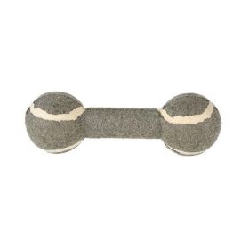 pet toy tennis dumbbell - grey