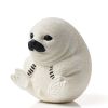 dog chew resistant toy ball - white seal