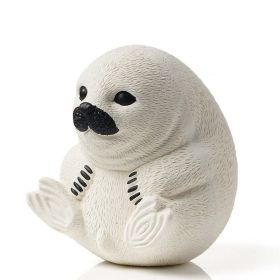 dog chew resistant toy ball - white seal