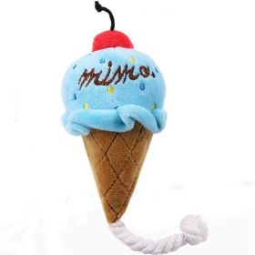 puppy fruit plush toy - Blue Ice-cream