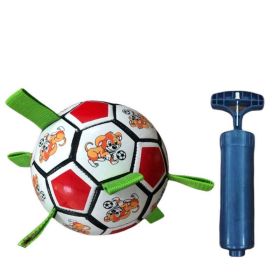 Pet Interactive Stretch Soccer - Red and white