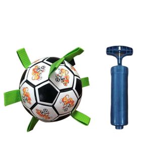 Pet Interactive Stretch Soccer - Black and white