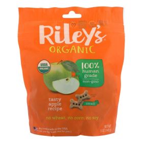 Riley's Organics Organic Dog Treats, Apple Recipe, Small - Case of 6 - 5 OZ - 2311397