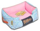Touchdog Rose-Pedal Patterned Premium Rectangular Dog Bed - Medium
