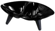 Melamine Couture Sculpture Double Food and Water Dog Bowl - S3BKDPB