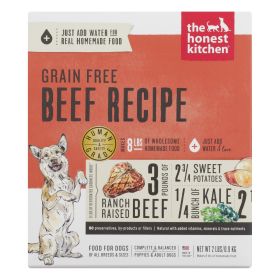 The Honest Kitchen - Dog Food - Grain-Free Beef Recipe - Case of 6 - 2 lb. - 2146462