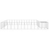 Dog Kennel Silver 325.6 ftÂ² Steel - Silver