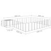 Dog Kennel Silver 273.5 ftÂ² Steel - Silver