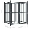 Outdoor Dog Kennel 47.2"x47.2"x59.1" - Black