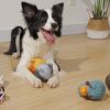 dog chew resistant toy ball - white seal