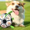 Pet Interactive Stretch Soccer - Black and white
