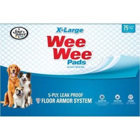Four Paws Wee-Wee Superior Performance Dog Pads 75-Count X-Large 28" x 34"