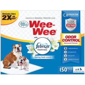 Four Paws Wee-Wee Odor Control with Febreze Freshness Pads 50 Count Standard 22" x 23"
