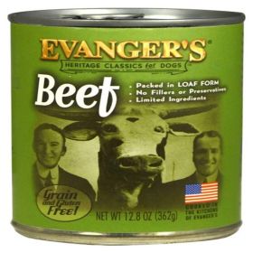 Evanger's Heritage Classic Beef Canned Dog Food 12.8 oz 12 Pack