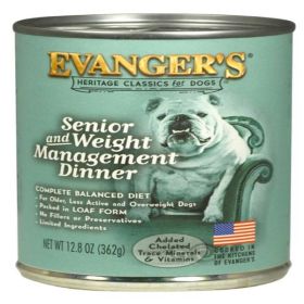 Evanger's Heritage Classic Senior/Weight Management Canned Dog Food 12.8 oz 12 Pack