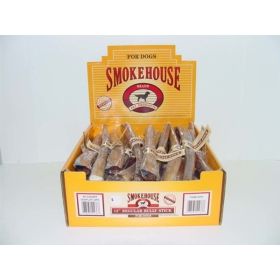 Smokehouse Bully Sticks Dog Treat Shelf Display Box 12 in 60 Count