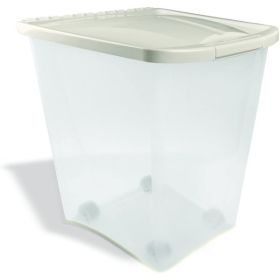 Van Ness Plastics Pet Food Container White, Clear 50 Pounds