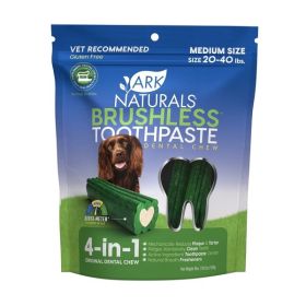 Ark Naturals Breath-Less Brushless Toothpaste Medium  Dog Chews, 18-Oz Bag