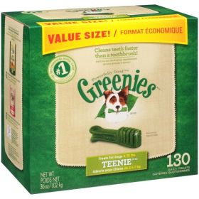 Greenies Original Dog Dental Treat 36 oz 130 Count Teenie
