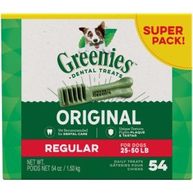 Greenies Original Dog Dental Treat 54 oz 54 Count Regular