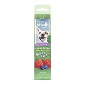 TropiClean Fresh Breath Berry Clean Teeth Oral Care Gel For Dogs 2 oz