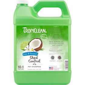 TropiClean Lime & Coconut Shed Control Shampoo for Pets 1 gal