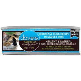 Dave Cat Grain Free Saucey Chicken N Dog and Cat K 5.5O (Case Of 24)
