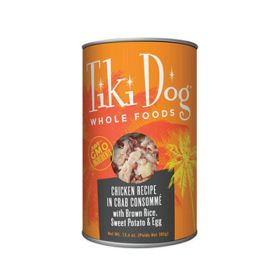 Tikipet Dog Luau Chicken Crab Consomme 13.6oz. (Case of 8)