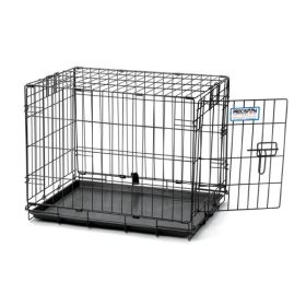 Precision Pet Products ProValu 1 Door Wire Dog Crate Hard-Sided Black 19 in