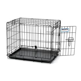 Precision Pet Products ProValu 1 Door Wire Dog Crate Hard-Sided Black 24 in