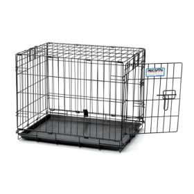 Precision Pet Products ProValu 1 Door Wire Dog Crate Hard-Sided Black 36 in