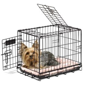 Precision Pet Products 2 Door Great Crate for Dog Hard-Sided Black 19 in