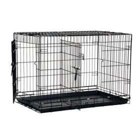 Precision Pet Products 2 Door Great Crate for Dog Hard-Sided Black 48 in