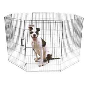Precision Pet Products Exercise Pen Silver 36 in