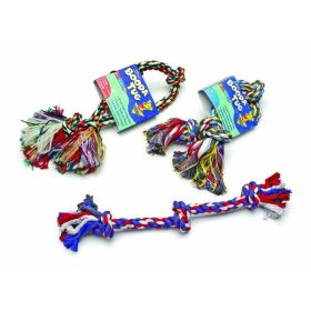 Booda 3-Knot Tug Rope Dog Toy 3 Knots Multi-Color Extra Large