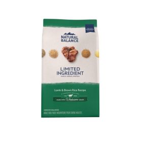 Natural Balance Pet Foods L.I.D Dry Dog Food Lamb  Brown Rice, 1ea/24 lb