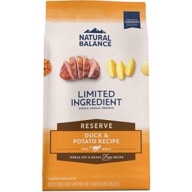 Natural Balance Pet Foods L.I.D Reserve GrainFree Dry Puppy Food Duck  Potato, 1ea/22 lb