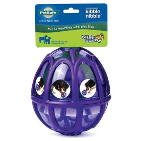 Busy Buddy Dog Toy Kibble Nibble Feeder Ball Purple Medium Large