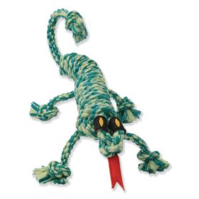 Mammoth Pet Products Rope Dog Toy Iguana Green 16 in Medium