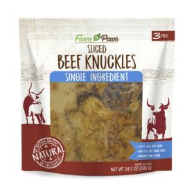 Farm To Paws 3Pk Sliced Beef   Knuckles 24.5oz