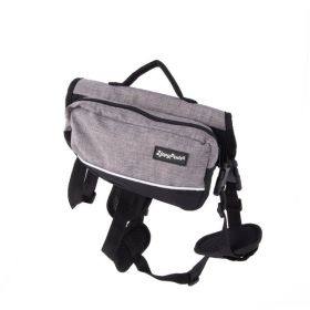 ZippyPaws Backpack For Dog Graphite 1ea/Sm