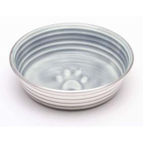 Loving Pets Dog Bowl Paw Print Grey Large