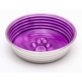 Loving Pets Dog Bowl Paw Print Lilac Extra-Small