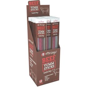 Etta Says Dog Yum Sticks Beef 24 Count