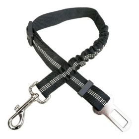 Car Elastic Safety Leash (Color: Black, Country of Manufacture: United States)