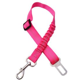 Car Elastic Safety Leash (Color: Pink, Country of Manufacture: United States)